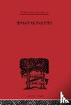 Hall, Everett W. - What is Value?