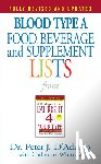 D'Adamo, Dr. Peter J. - Blood Type A Food, Beverage and Supplement Lists