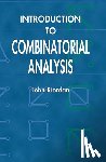 Rohlf, F James, Riordan, John - Introduction to Combinatorial Analysis