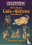 Kate, Maggie - Glitter Stickers - OldTime Cats and Kittens