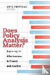  - Does Policy Analysis Matter?