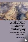 Brady, Emily (University of Edinburgh) - The Sublime in Modern Philosophy