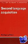 Klein, Wolfgang (Max-Planck-Institut fur Psycholinguistik, The Netherlands) - Second Language Acquisition