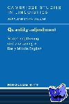Ritt, Nikolaus (Universitat Wien, Austria) - Quantity Adjustment - Vowel Lengthening and Shortening in Early Middle English