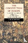 Weiler, J. H. H. (Harvard University, Massachusetts) - The Constitution of Europe