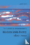 Quinn, Justin (Charles University - The Cambridge Introduction to Modern Irish Poetry, 1800–2000