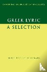  - Greek Lyric