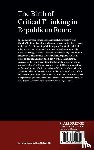 Moatti, Claudia (University of Southern California) - The Birth of Critical Thinking in Republican Rome