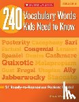 Beech, Linda - 240 Vocabulary Words Kids Need to Know: Grade 6: 24 Ready-To-Reproduce Packets Inside!