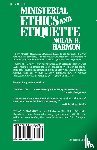Harmon, Nolan B. - Ministerial Ethics and Etiquette