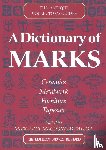 Watson, Lucilla, Macdonald-Taylor, Margaret - A Dictionary Of Marks