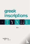 Liddel, Peter - Greek inscriptions
