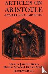 Barnes, J., Barnes, Jonathan - Articles on Aristotle