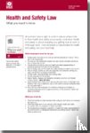 Health and Safety Executive - Health and safety law: what you should know foldable pocket cards (pack of 25)