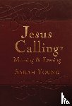 Young, Sarah - Jesus Calling Morning and Evening, Brown Leathersoft Hardcover, with Scripture References