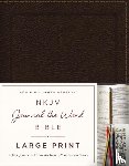 Thomas Nelson - NKJV, Journal the Word Bible, Large Print, Bonded Leather, Brown, Red Letter