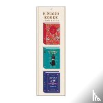 Galison - Vintage Books Shaped Magnetic Bookmarks