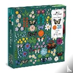 Galison - Butterfly Botanica 500 Piece Puzzle with Shaped Pieces