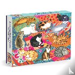 Galison, Kolesar, Alison - Lounging Cats 1000 Piece Puzzle