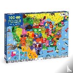 Mudpuppy - Map of the U.S.A. 100 Piece Puzzle