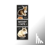 Brass Monkey, Brass - Moody Cats Magnetic Bookmark Set