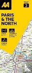  - AA Road Map Paris & The North