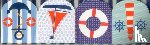 Press Peony - Pocket Note Set of 4 Mini-pads: Maritime