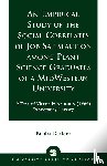 Darboe, Kebba - An Empirical Study of the Social Correlates of Job Satisfaction among Plant Science Graduates of a Mid-Western University