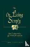  - On Living Simply