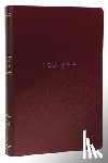 Nelson, Thomas - NKJV Holy Bible, Giant Print Center-Column Reference Bible, Burgundy Leather-look, Thumb Indexed, 72,000+ Cross References, Red Letter, Comfort Print: New King James Version