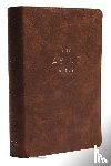 Taylor University Center For Scripture Engagement - NKJV, Abide Bible, Leathersoft, Brown, Red Letter, Comfort Print
