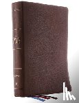 Thomas Nelson - The Niv, Open Bible, Genuine Leather, Brown, Red Letter Edition, Comfort Print: Complete Reference System
