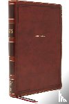 Nelson, Thomas - NKJV Holy Bible, Giant Print Thinline Bible, Brown Leathersoft, Thumb Indexed, Red Letter, Comfort Print: New King James Version