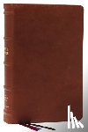 Nelson, Thomas - NKJV, End-of-Verse Reference Bible, Personal Size Large Print, Premium Goatskin Leather, Brown, Premier Collection, Red Letter, Comfort Print