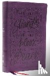 Nelson, Thomas - NKJV, Giant Print Center-Column Reference Bible, Verse Art Cover Collection, Leathersoft, Purple, Red Letter, Comfort Print