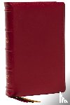 Thomas Nelson - KJV Holy Bible: Large Print Single-Column with 43,000 End-of-Verse Cross References, Red Goatskin Leather, Premier Collection, Personal Size, Thumb Indexed: King James Version