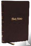 Thomas Nelson - KJV Holy Bible: Large Print with 53,000 Center-Column Cross References, Brown Leathersoft, Red Letter, Comfort Print (Thumb Indexed): King James Version