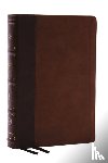 Thomas Nelson - NKJV, Large Print Thinline Reference Bible, Blue Letter, Maclaren Series, Leathersoft, Brown, Comfort Print