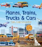 Editors of Chartwell Books - Planes, Trains, Trucks & Cars Sticker, Color & Activity Book