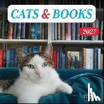 Rizzoli Universe - Cats & Books 2027 Wall Calendar