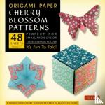  - Origami Paper- Cherry Blossom Prints- Small 6 3/4" 48 sheets