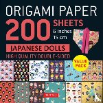  - Origami Paper 200 sheets Japanese Dolls 6" (15 cm)