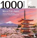 Tuttle Studio - Japan's Mount Fuji in Springtime- 1000 Piece Jigsaw Puzzle: Snowcapped Mount Fuji and Chureito Pagoda in Springtime (Finished Size 24 in X 18 In)