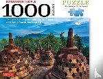 Tuttle Studio - Borobudur Temple, Indonesia - 1000 Piece Jigsaw Puzzle: The World's Largest Buddhist Monument, a UNESCO World Heritage Site (Finished Size 29 In. X 20