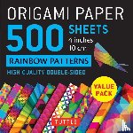  - Origami Paper 500 sheets Rainbow Patterns 4" (10 cm)