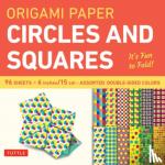  - Origami Paper Circles and Squares 96 Sheets 6" (15 cm)
