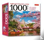 Tuttle Studio - Samurai Castle with Cherry Blossoms 1000 Piece Jigsaw Puzzle: Cherry Blossoms at Himeji Castle (Finished Size 24 in X 18 In)