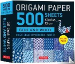  - Origami Paper 500 sheets Blue & White 6" (15 cm)