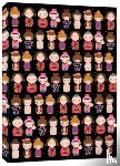  - Cute Kokeshi Dolls Lined Paperback Journal