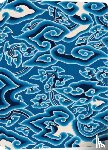  - Batik 'Blue Clouds' Lined Hardcover Journal